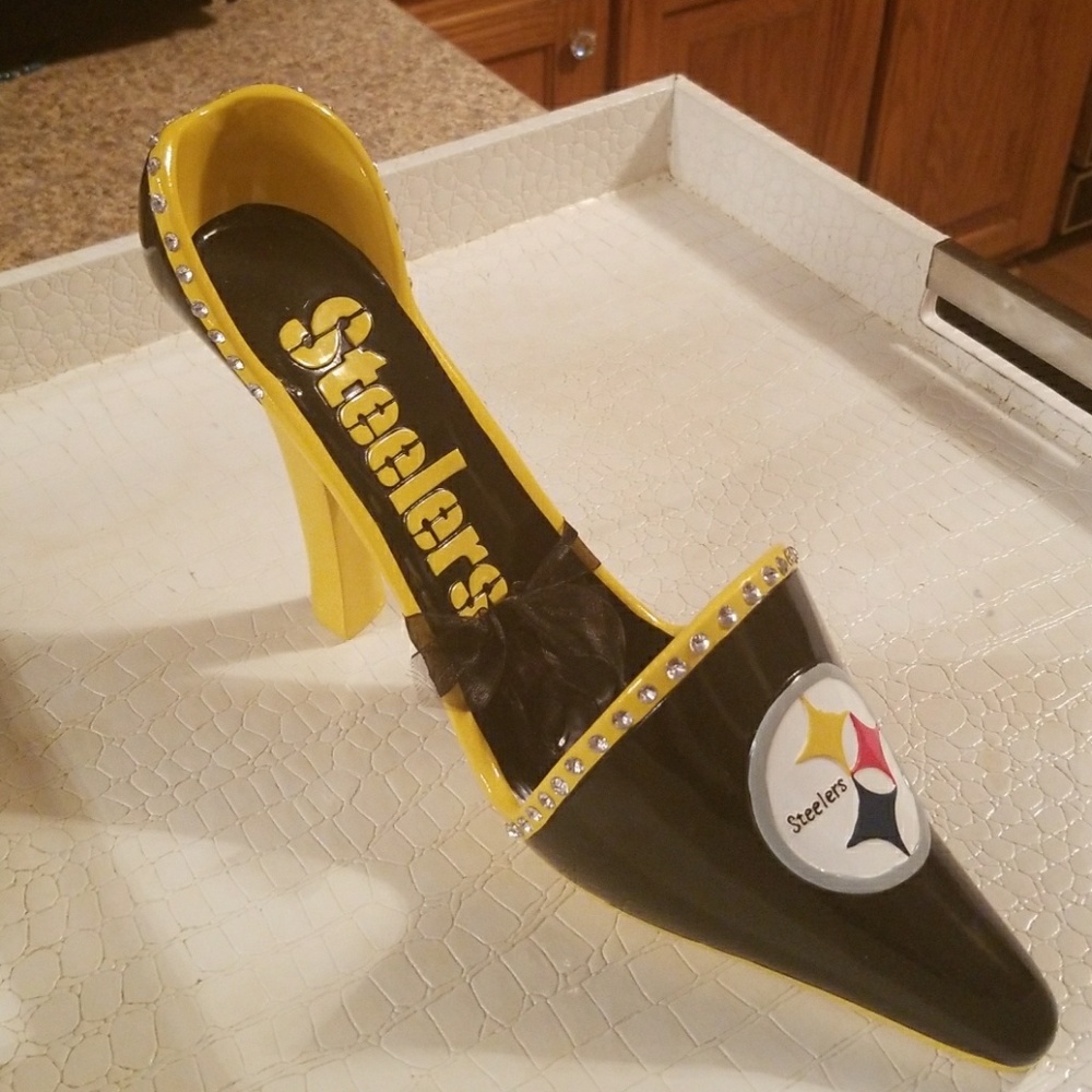 GLASS  PITTSBURGH STEELERS PHONE HOLDER